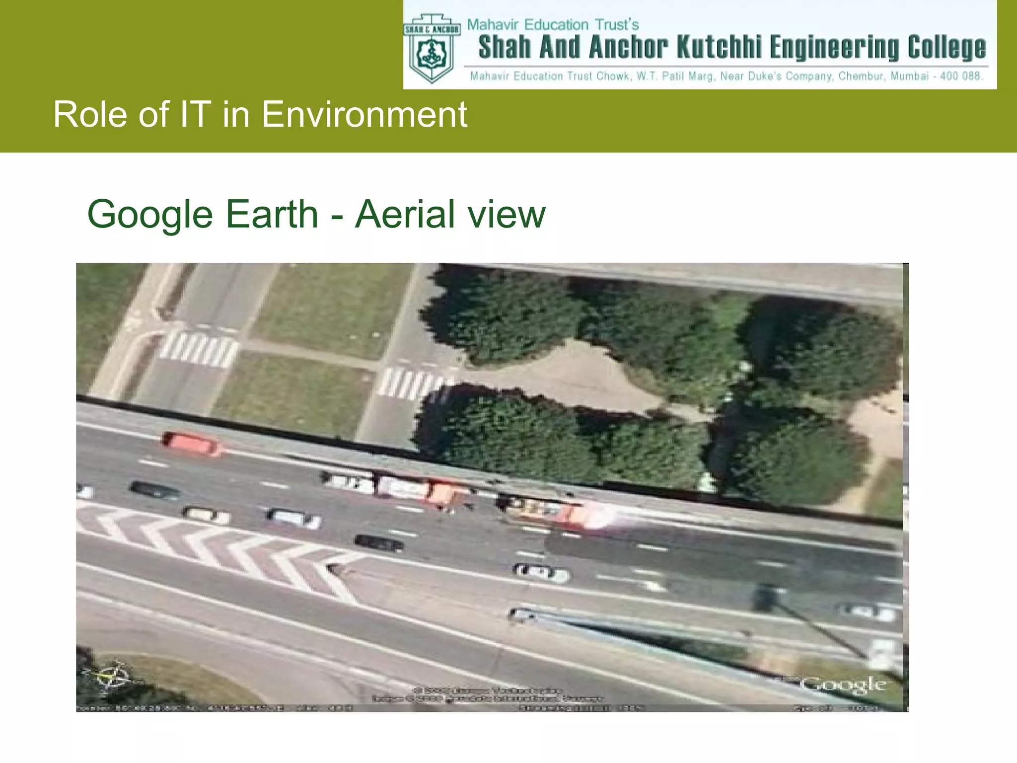 Google Earth - Aerial view  