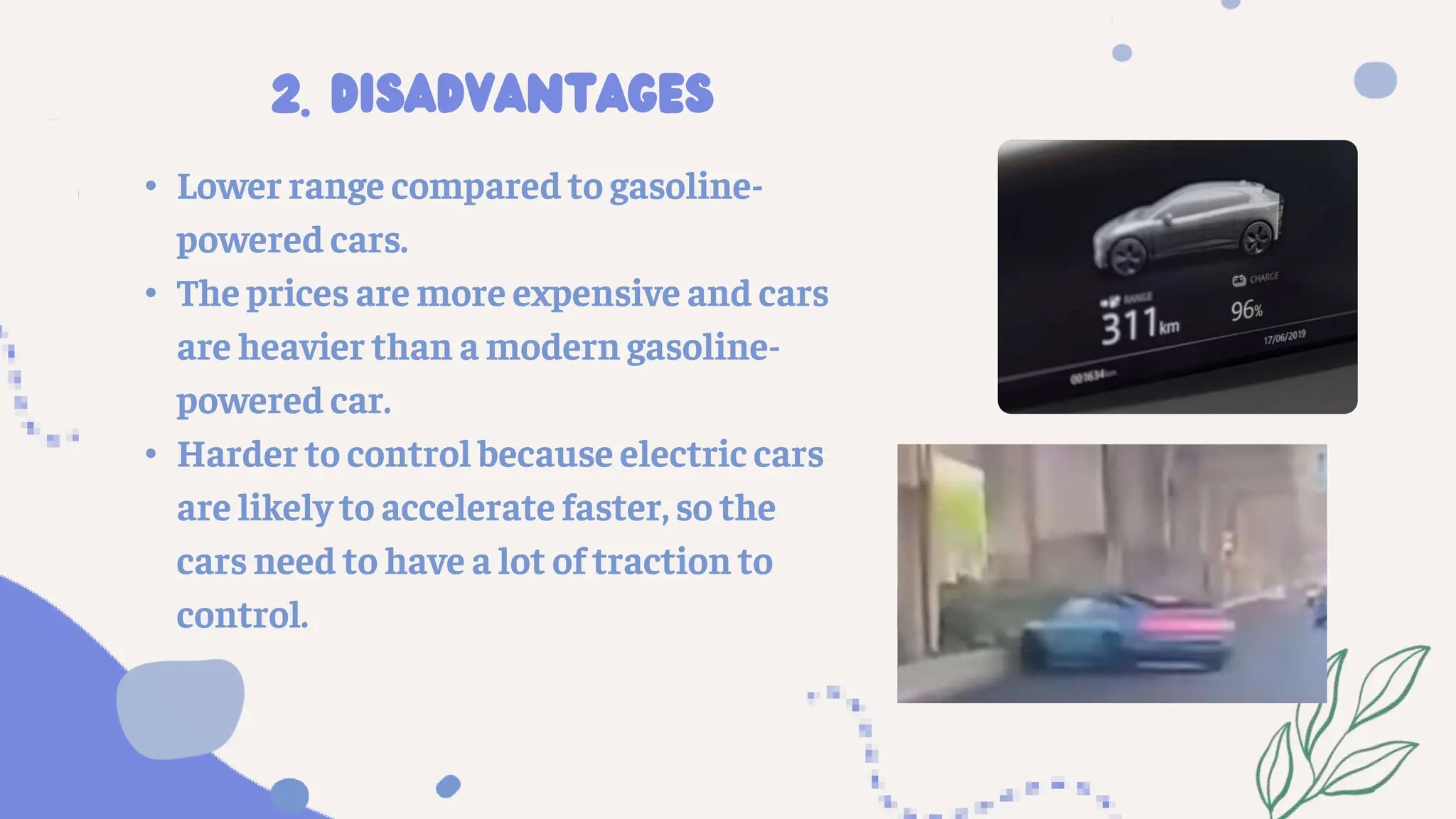 DISADVANTAGES AND ADVANTAGES OF ELECTRIC VECHICLES | PPT