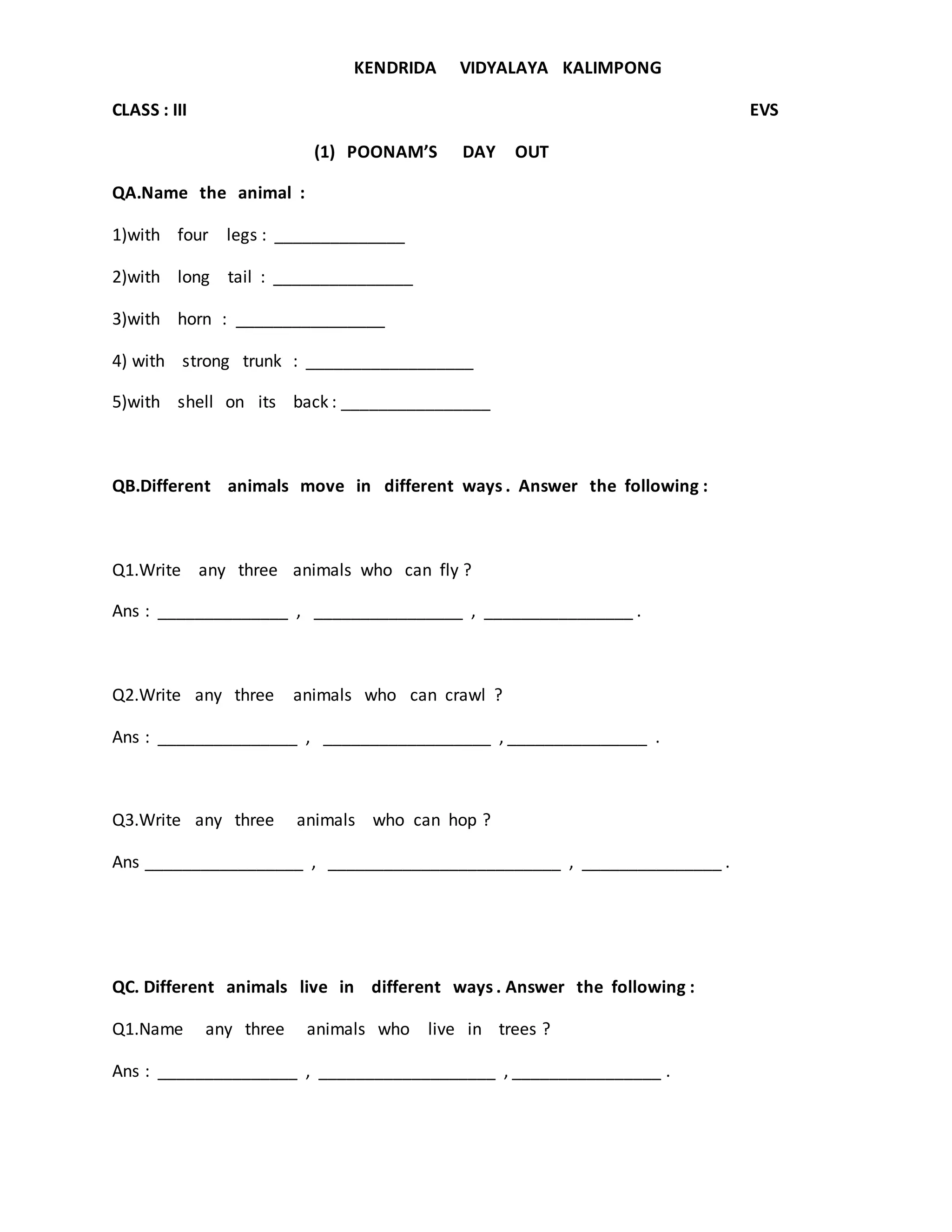 Evs 3 Worksheet 2 Poonam s Day Out PDF the-three-pillars-of-sustainability