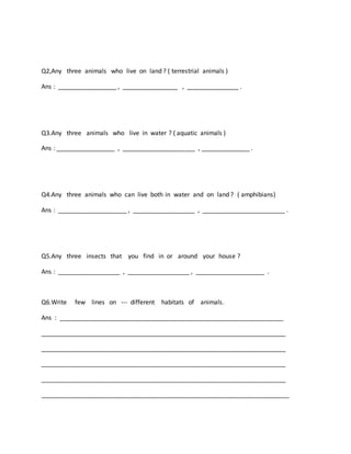 Evs 3, worksheet (2) , Poonam's day out. | PDF