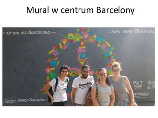 Mural w centrum Barcelony
 