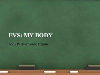EVS: MY BODY
Body Parts & Sense Organs

 
