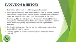 BIODIVERSITY & ITS TYPES | PPTX