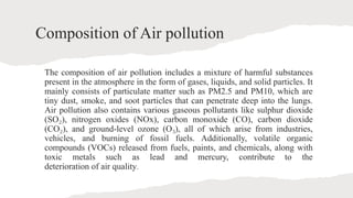 Compound Pollution (AIR POLLUTION AND CASE STUDIES)report for Engineering student | PPTX