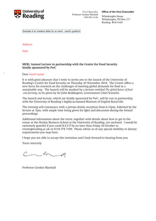 Letter Writing invitation-letter | PDF