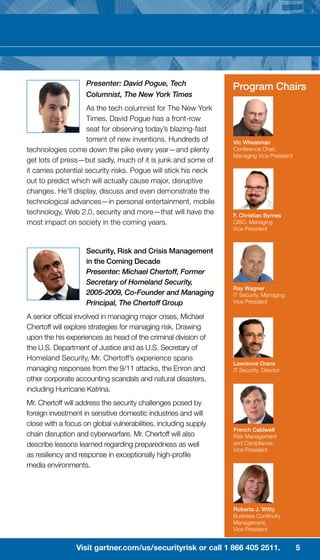 Gartner Security & Risk Management Summit Brochure | PDF