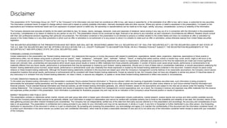 3
Disclaimer
STRICTLY PRIVATE AND CONFIDENTIAL
This presentation of EV Technology Group Ltd. (“EVT” or the “Company”) is for information only and shall not constitute an offer to buy, sell, issue or subscribe for, or the solicitation of an offer to buy, sell or issue, or subscribe for any securities.
The information contained herein is subject to change without notice and is based on publicly available information, internally developed data and other sources. Where any opinion or belief is expressed in this presentation, it is based on the
assumptions and limitations mentioned herein and is an expression of present opinion or belief only. No warranties or representations can be made as to the origin, validity, accuracy, completeness, currency or reliability of the information.
The Company disclaims and excludes all liability (to the extent permitted by law), for losses, claims, damages, demands, costs and expenses of whatever nature arising in any way out of or in connection with the information in this presentation,
its accuracy, completeness or by reason of reliance by any person on any of it. This presentation should not be construed as legal, financial or tax advice to any individual, as each individual’s circumstances are different. Readers should consult
with their own professional advisors regarding their particular circumstances. The information contained in this presentation is not directed to persons or entities resident in the United States and does not constitute an offer or solicitation by
anyone in the United States or in any other jurisdiction in which such an offer or solicitation is not authorized or to any person to whom it is unlawful to make such an offer or solicitation, unless otherwise exempt from United States securities
legislation.
THE SECURITIES DESCRIBED IN THE PRESENTATION HAVE NOT BEEN, AND WILL NOT BE, REGISTERED UNDER THE U.S. SECURITIES ACT OF 1933 (THE “SECURITIES ACT”), OR THE SECURITIES LAWS OF ANY STATE OF
THE U.S. AND THE SECURITIES MAY NOT BE OFFERED OR SOLD WITHIN THE U.S., EXCEPT PURSUANT TO AN EXEMPTION FROM, OR IN A TRANSACTION NOT SUBJECT, THE REGISTRATION REQUIREMENTS OF THE
SECURITIES ACT AND APPLICABLE STATE OR LOCAL SECURITIES LAWS.
FORWARD-LOOKING STATEMENTS
Certain statements in this presentation are “forward-looking statements”. Any statements that express or involve discussions with respect to predictions, expectations, beliefs, plans, projections, objectives, assumptions or future events or
performance (often, but not always using words or phrases such as “expect”, “seek”, “endeavour”, “anticipate”, “plan”, “estimate”, “believe”, “intend”, or stating that certain actions, events or results may, could, would, might or will occur or be
taken, or achieved) are not statements of historical fact and may be “forward-looking statements”. Forward-looking statements are based on expectations, estimates and projections at the time the statements are made and involve significant
known and unknown risks, uncertainties and assumptions which would cause actual results or events to differ materially from those presently anticipated. A number of factors could cause actual results, performance or achievements to be
materially different from any future results, performance or achievements that may be expressed or implied by such forward- looking statements. Should one or more of these risks or uncertainties materialize, or should assumptions underlying the
forward- looking statements prove incorrect, actual results, performance or achievements could vary materially from those expressed or implied by the forward-looking statements contained in this document. Investors should not place undue
reliance on these forward-looking statements. Although the forward-looking statements contained in this document are based upon what the Company’s management currently believes to be reasonable assumptions, the Company cannot assure
prospective investors that actual results, performance or achievements will be consistent with these forward-looking statements. Except as required by law, the Company does not have any obligation to advise any person if it becomes aware of
any inaccuracy in or omission from any forward-looking statement, nor does it intend, or assume any obligation, to update or revise these forward-looking statements to reflect new events or circumstances.
FUTURE ORIENTED FINANCIAL INFORMATION
To the extent any forward-looking information in this presentation constitutes “future-oriented financial information” or “financial outlooks” within the meaning of applicable Canadian securities laws, such information is being provided to
demonstrate the anticipated market penetration and the reader is cautioned that this information may not be appropriate for any other purpose and the reader should not place undue reliance on such future-oriented financial information and
financial outlooks. Future oriented-financial information and financial outlooks, as with forward-looking information generally, are, without limitation, based on the assumptions and subject to the risks set out above under the heading “Forward
Looking Statements”. The Company’s actual financial position and results of operations may differ materially from management’s current expectations and, as a result, the Company’s revenue and expenses may differ materially from the revenue
and expenses profiles provided in this presentation. Such information is presented for illustrative purposes only and may not be an indication of the Company’s actual financial position or results of operations.
MARKET RESEARCH AND PUBLIC DATA
This presentation contains or references certain market, industry and peer group data which is based upon information from independent industry publications, market research, analyst reports and surveys and other publicly available sources.
Although the Company believe these sources to be generally reliable, such information is subject to interpretation and cannot be verified with complete certainty due to limits on the availability and reliability of raw data, the voluntary nature of the
data gathering process and other inherent limitations and uncertainties. The Company has not independently verified any of the data from third party sources referred to in this presentation and accordingly, the accuracy and completeness of such
data is not guaranteed. This presentation is confidential and is being provided to you solely for your information and may not be reproduced, in whole or in part, in any form or forwarded or further distributed to any other person. Any forwarding,
distribution or reproduction of this document in whole or in part is unauthorized. By accepting and reviewing this presentation, you acknowledge and agree (i) to maintain the confidentiality of this document and the information contained herein, (ii)
to protect such information in the same manner you protect your own confidential information, which shall be at least a reasonable standard of care and (iii) to not utilize any of the information contained herein except to assist with your evaluation
of the Company.
 