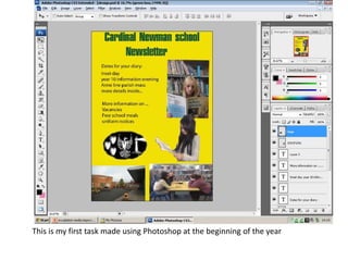 This is my first task made using Photoshop at the beginning of the year
 