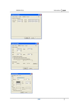 UMSNH-FCCA Informática I 2009
248
 