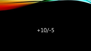 +10/-5
 