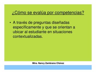 Evaluar por Competencias