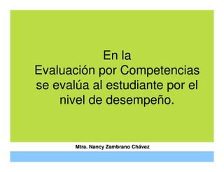 Evaluar por Competencias