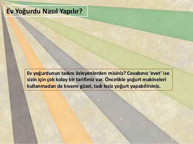 Ev yoğurdu nasıl yapılır?