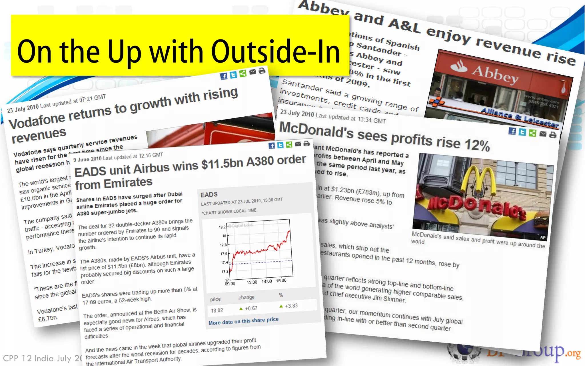 On the Up with Outside-In




CPP 12 India July 2010
 