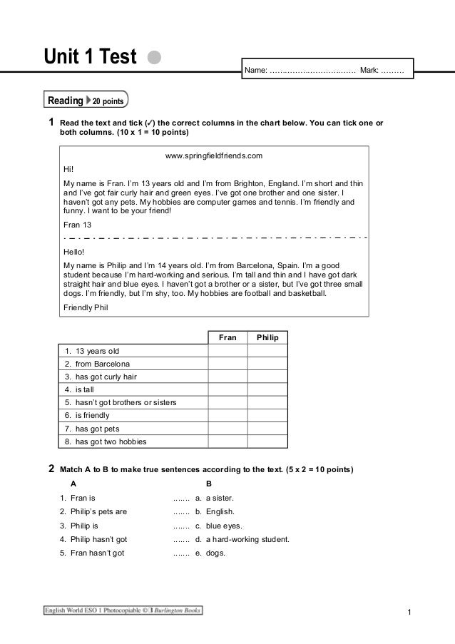 unit test proper tests aio u1l1 Ew1
