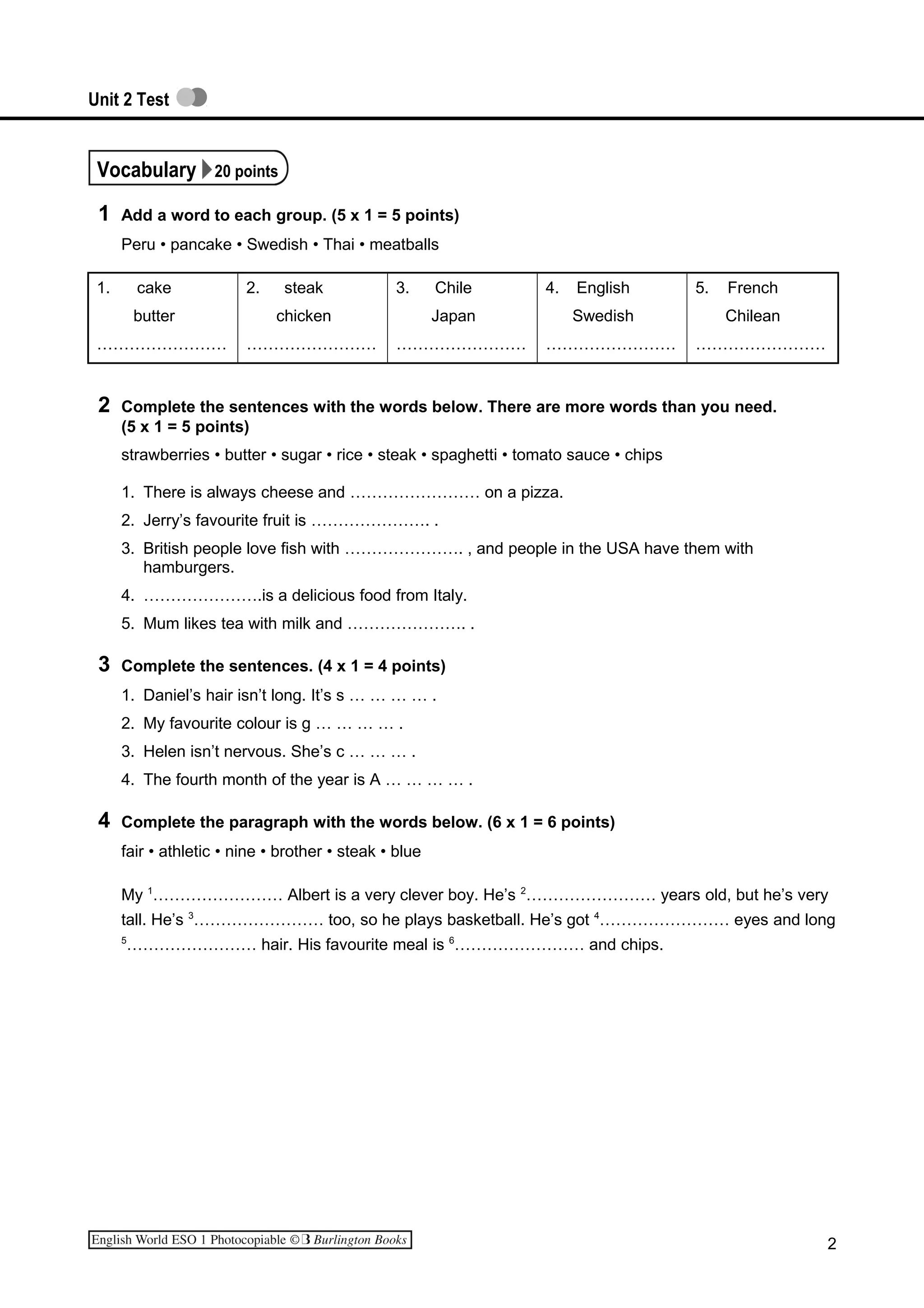 Unit 2 - Test 3 | DOC