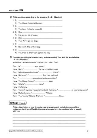 Unit 2 - Test 3 | DOC