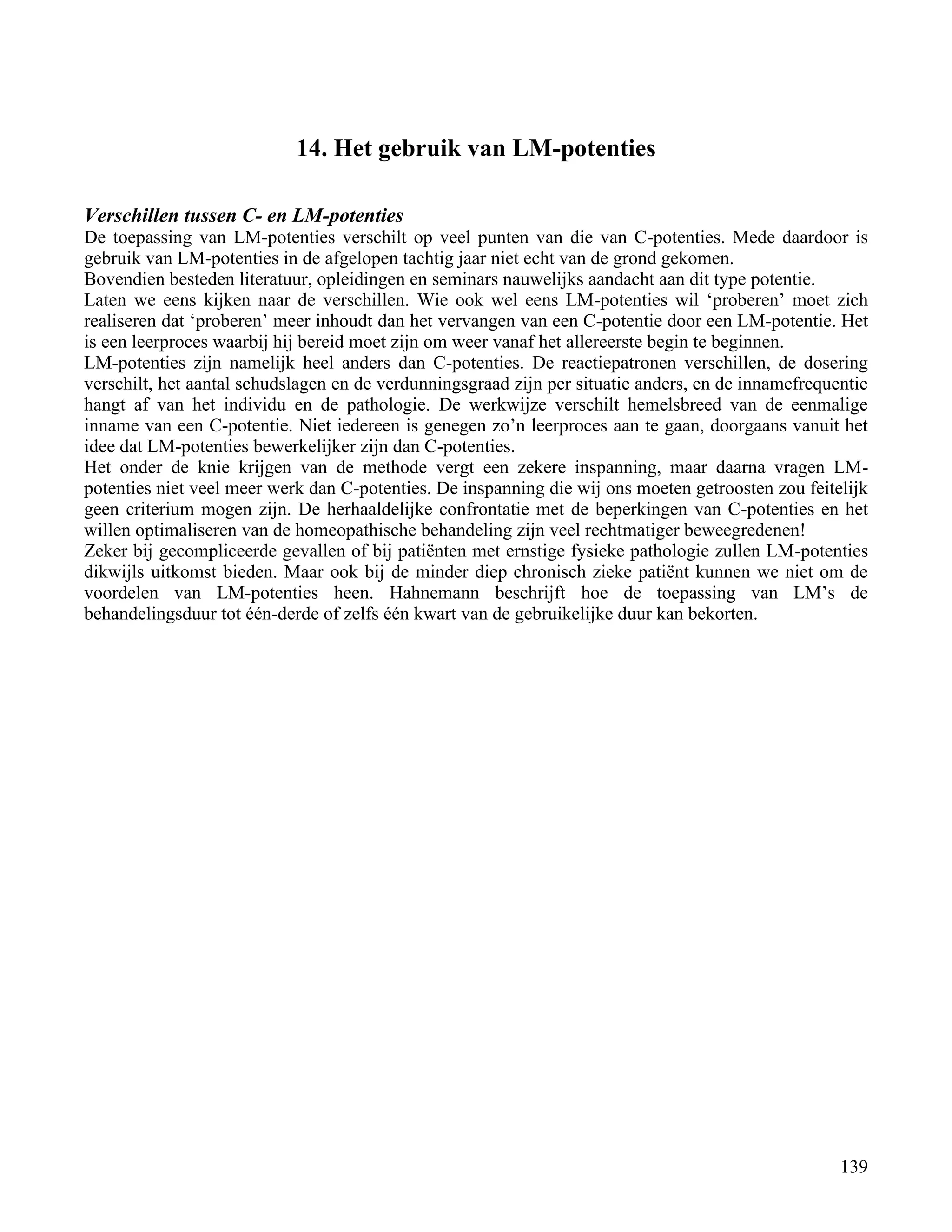14. Het gebruik van LM-potenties</td></tr><tr><td
class=