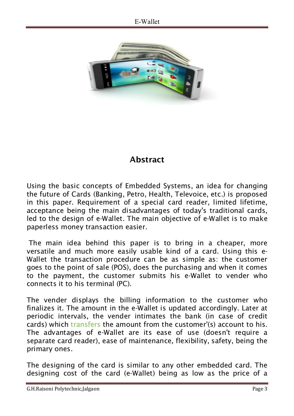 Introduction To E Wallet