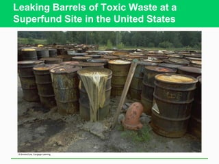 Leaking Barrels of Toxic Waste at a
Superfund Site in the United States
 