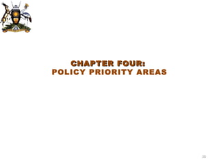 CHAPTER FOUR:  POLICY PRIORITY AREAS 