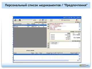 Забота о безопасности пациентаПравильное лекарство, правильная доза, в правильное время, нужному пациенту и правильным путем.Разборчивый почеркДоступ к назначенным медикаментамАллергии на лекарственные препаратыВзаимодействие медикаментовДругие ограниченияДозировка в соответствии с весомОднозначная идентификация пациентаУсовершенствованное наблюдение за медикаментами