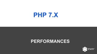 PHP 7.X
PERFORMANCES
 
