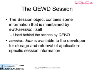 EWD 3 Training Course Part 27: The QEWD Session