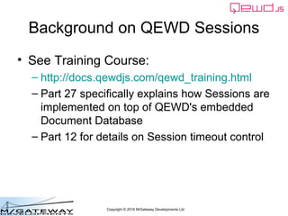 EWD 3 Training Course Part 31: Using QEWD for Web and REST Services