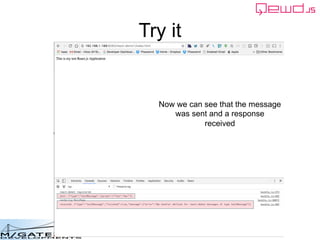 Copyright © 2016 M/Gateway Developments Ltd
Try it
Now we can see that the message
was sent and a response
received
 