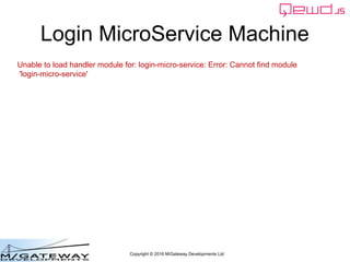 Copyright © 2016 M/Gateway Developments Ltd
Login MicroService Machine
Unable to load handler module for: login-micro-serv...