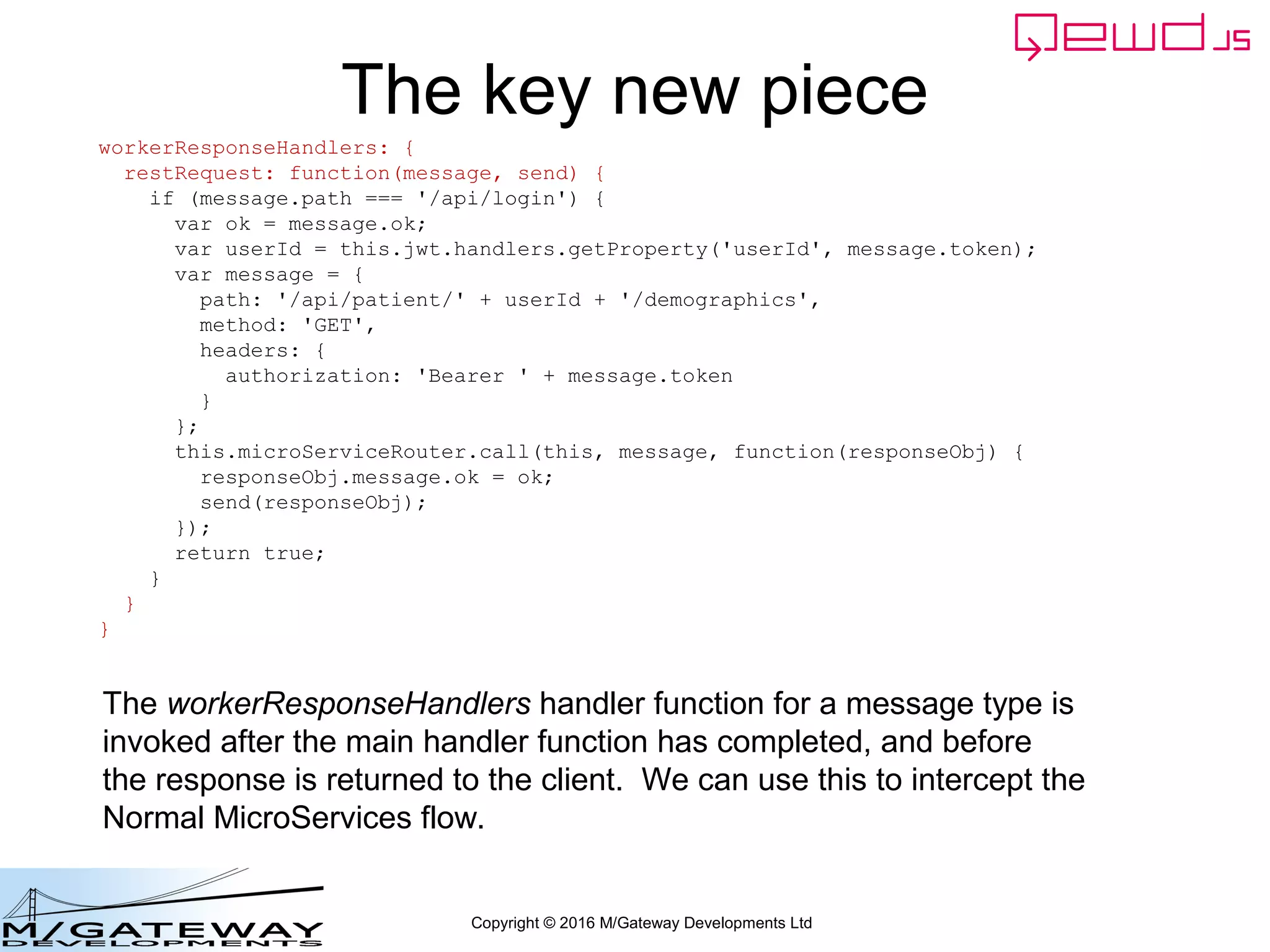 Copyright © 2016 M/Gateway Developments Ltd
Send /api/login to the Primary Server
 