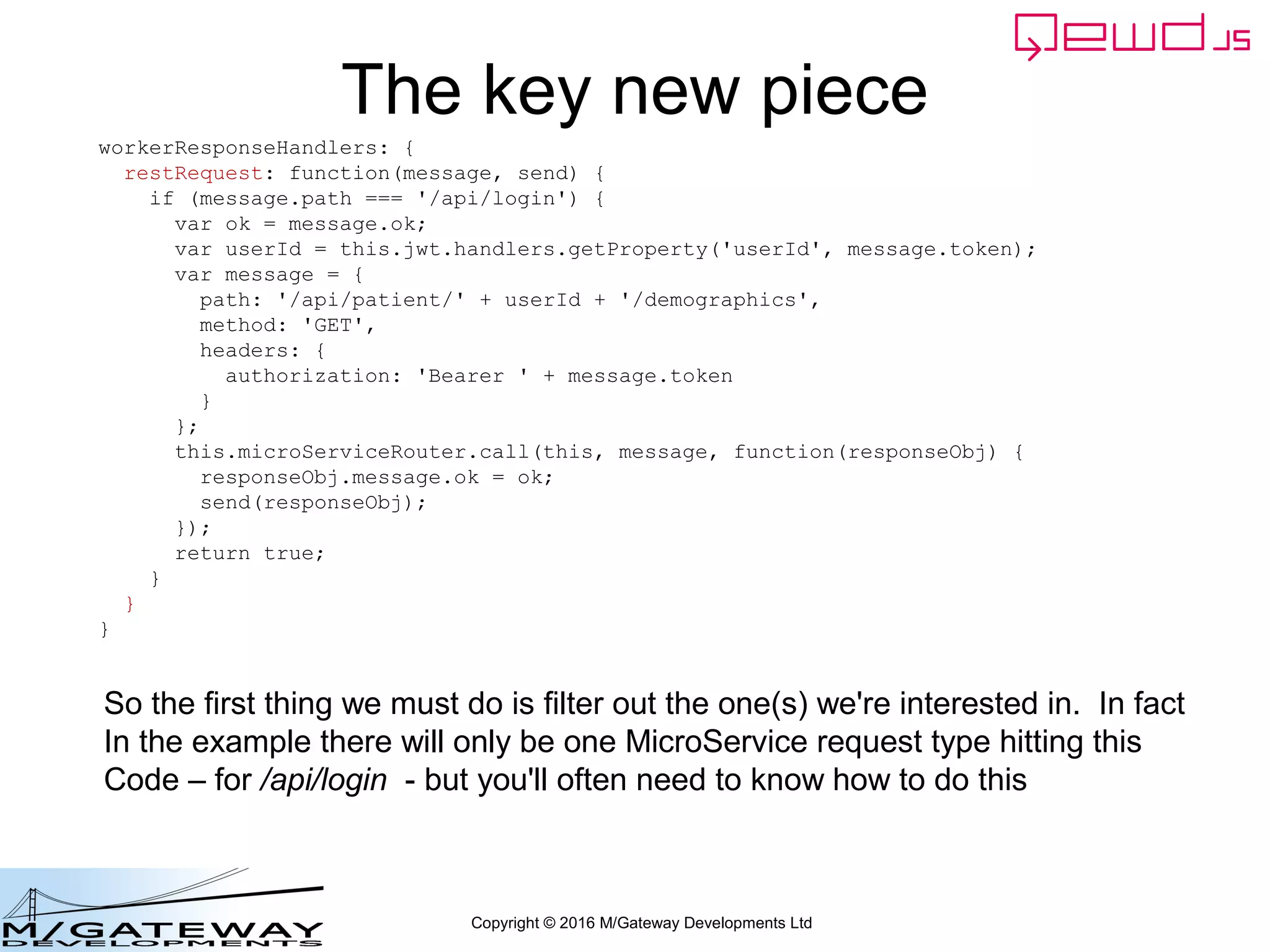 Copyright © 2016 M/Gateway Developments Ltd
It worked!
You now have chained MicroServices working!
 