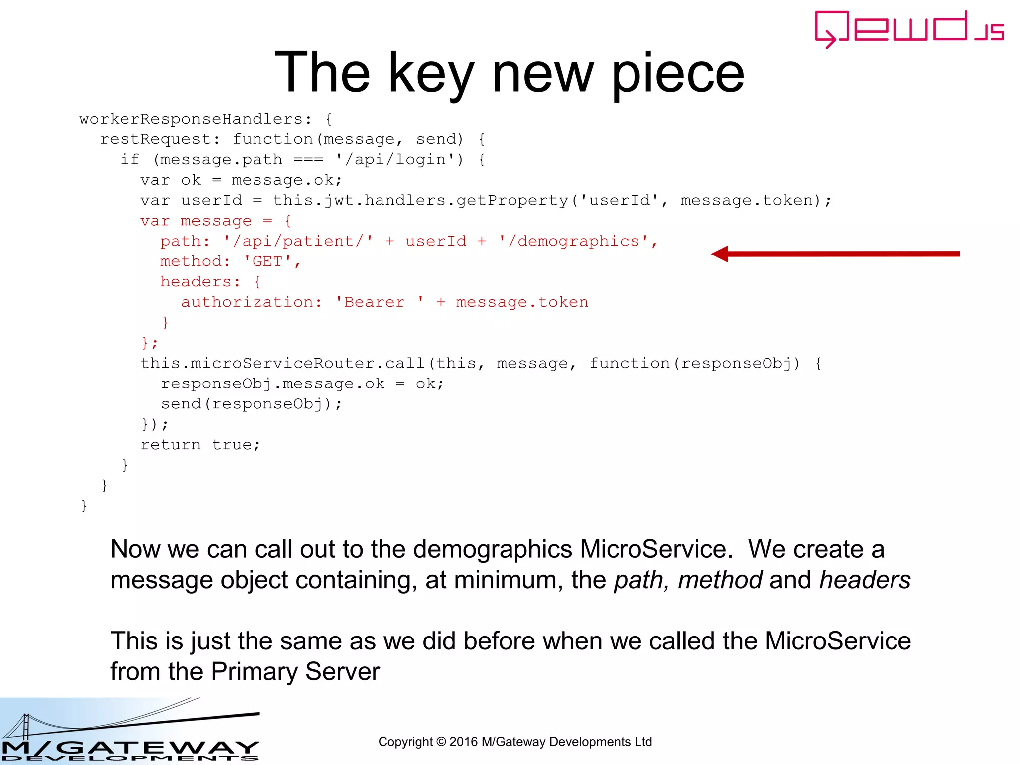EWD 3 Training Course Part 45: Using QEWD's Advanced MicroService Functionality
