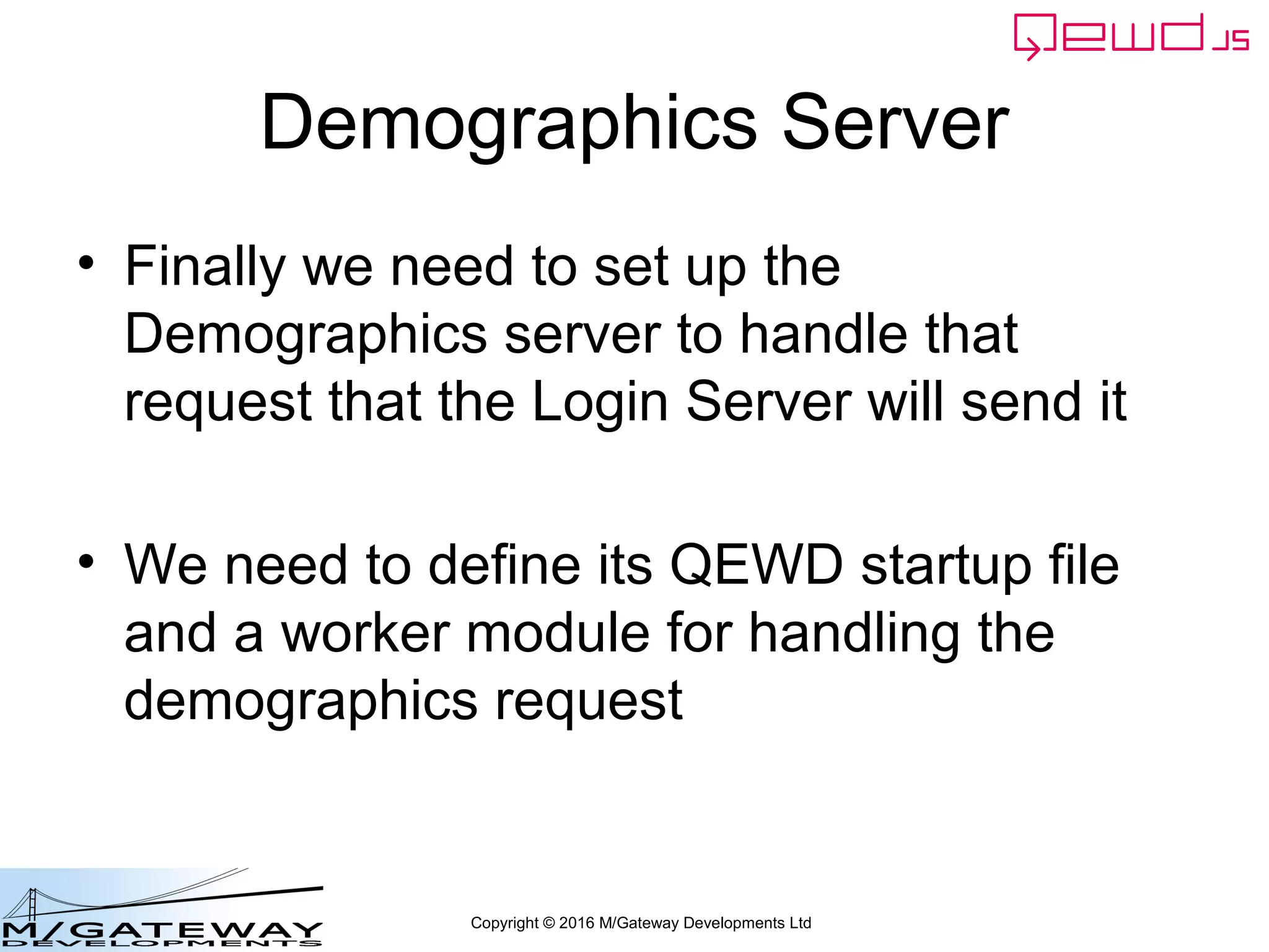 EWD 3 Training Course Part 45: Using QEWD's Advanced MicroService Functionality