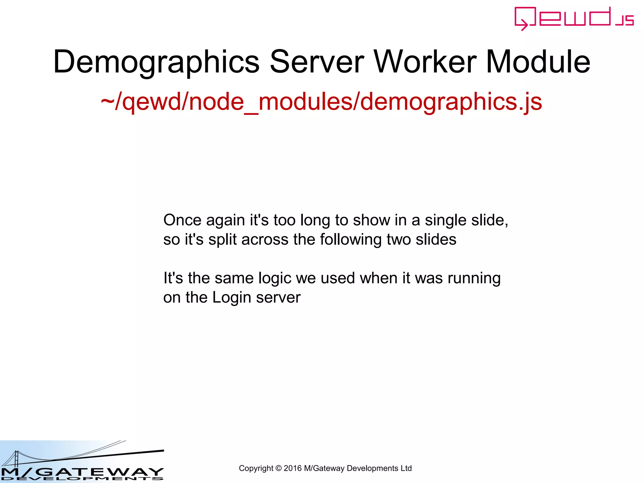 EWD 3 Training Course Part 45: Using QEWD's Advanced MicroService Functionality