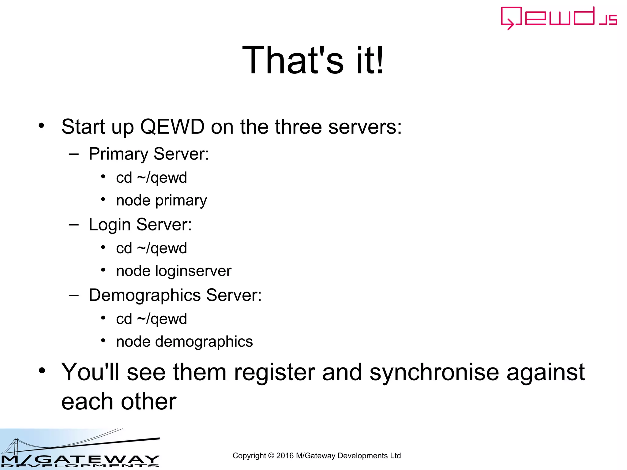 EWD 3 Training Course Part 45: Using QEWD's Advanced MicroService Functionality