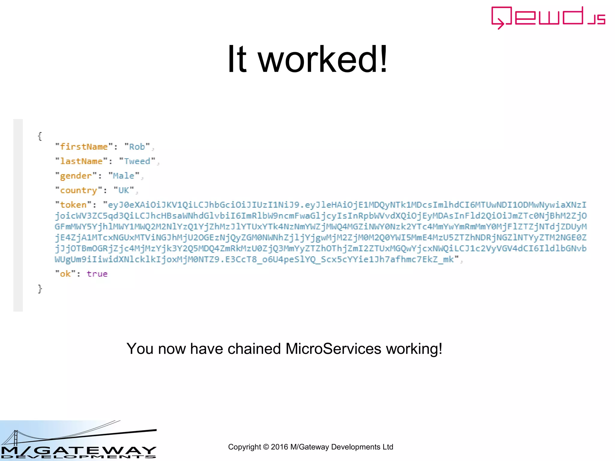 EWD 3 Training Course Part 45: Using QEWD's Advanced MicroService Functionality