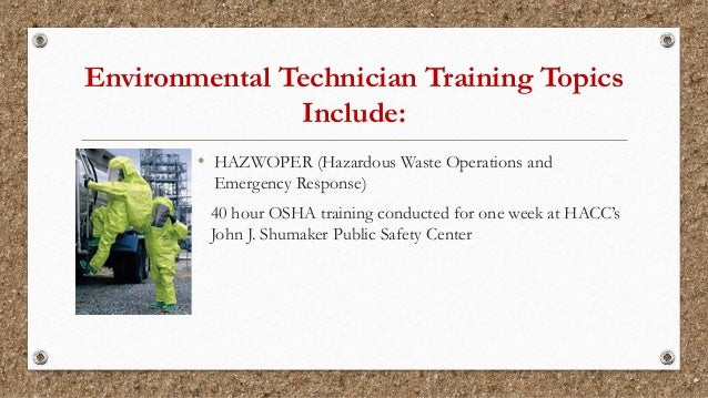 Environmental Technician Training Program