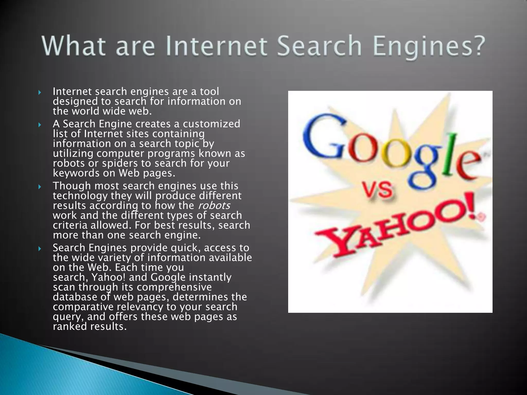 Search Engines Presentation