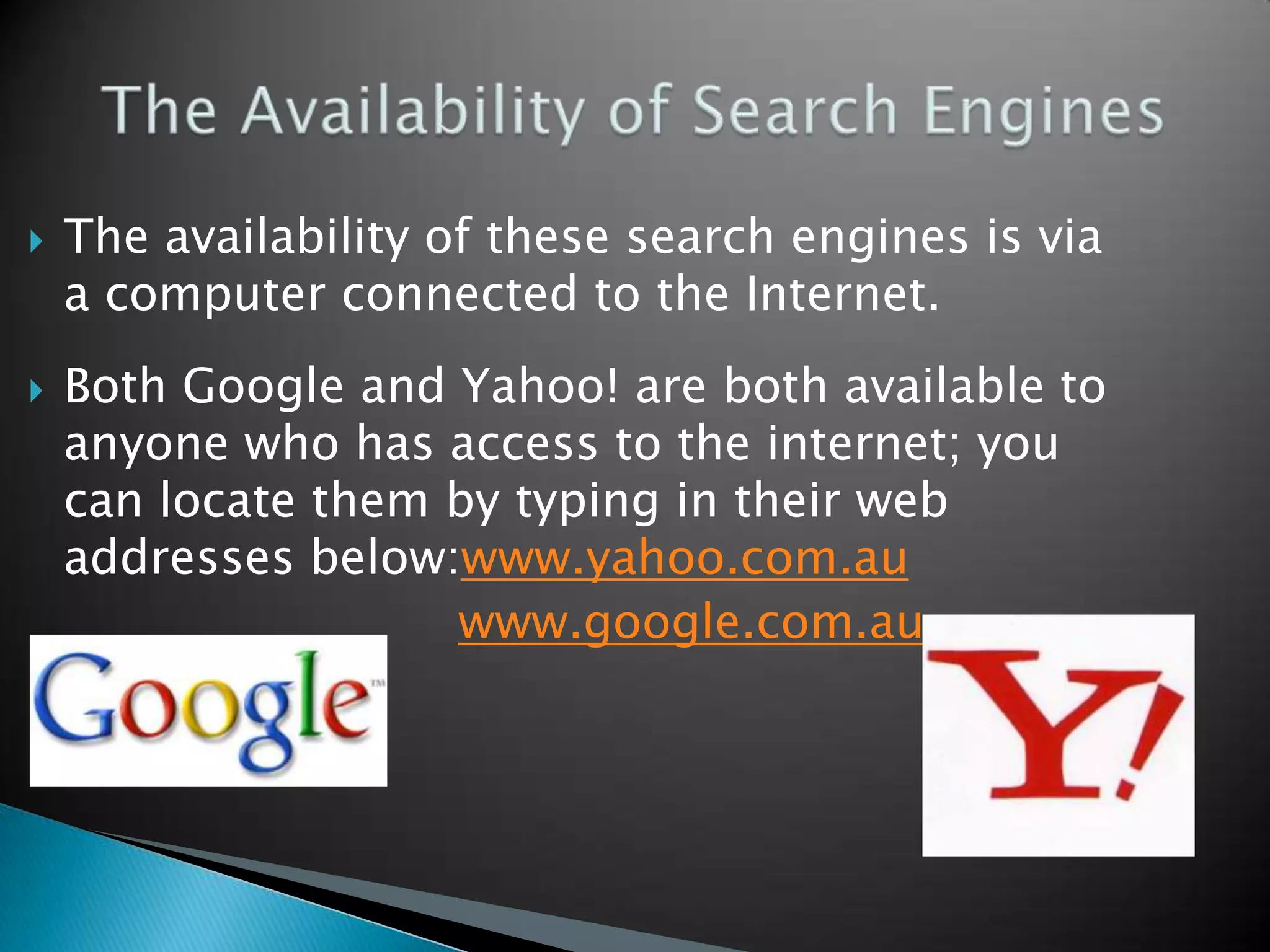 Search Engines Presentation
