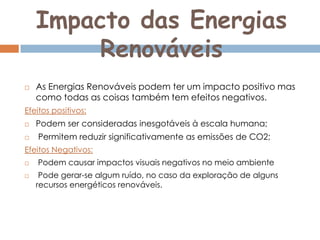 Recursos  Energéticos  Renováveis