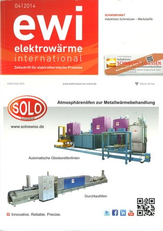 SOLO Swiss Cover on the german magazine EWI