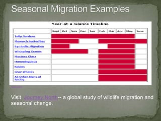 What can humans do to help animal migration?Migration means:  Moving from one place to another.http://www.merriam-webster.com/dictionary/migrationPhoto credit:  YuvalH; http://www.flickr.com/photos/yuvalh/2887261187/sizes/z/in/photostream/