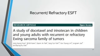 Recurrent/ Refractory ESFT
40
 