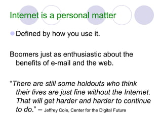 How the Internet can make your life easier | PPTX
