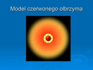 Model czerwonego olbrzyma 