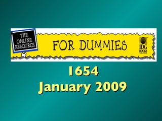 1654 January 2009 