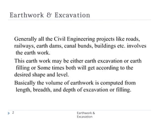 Example Earthwork Specifications Earth Work in estimation specifications ppt.pptx