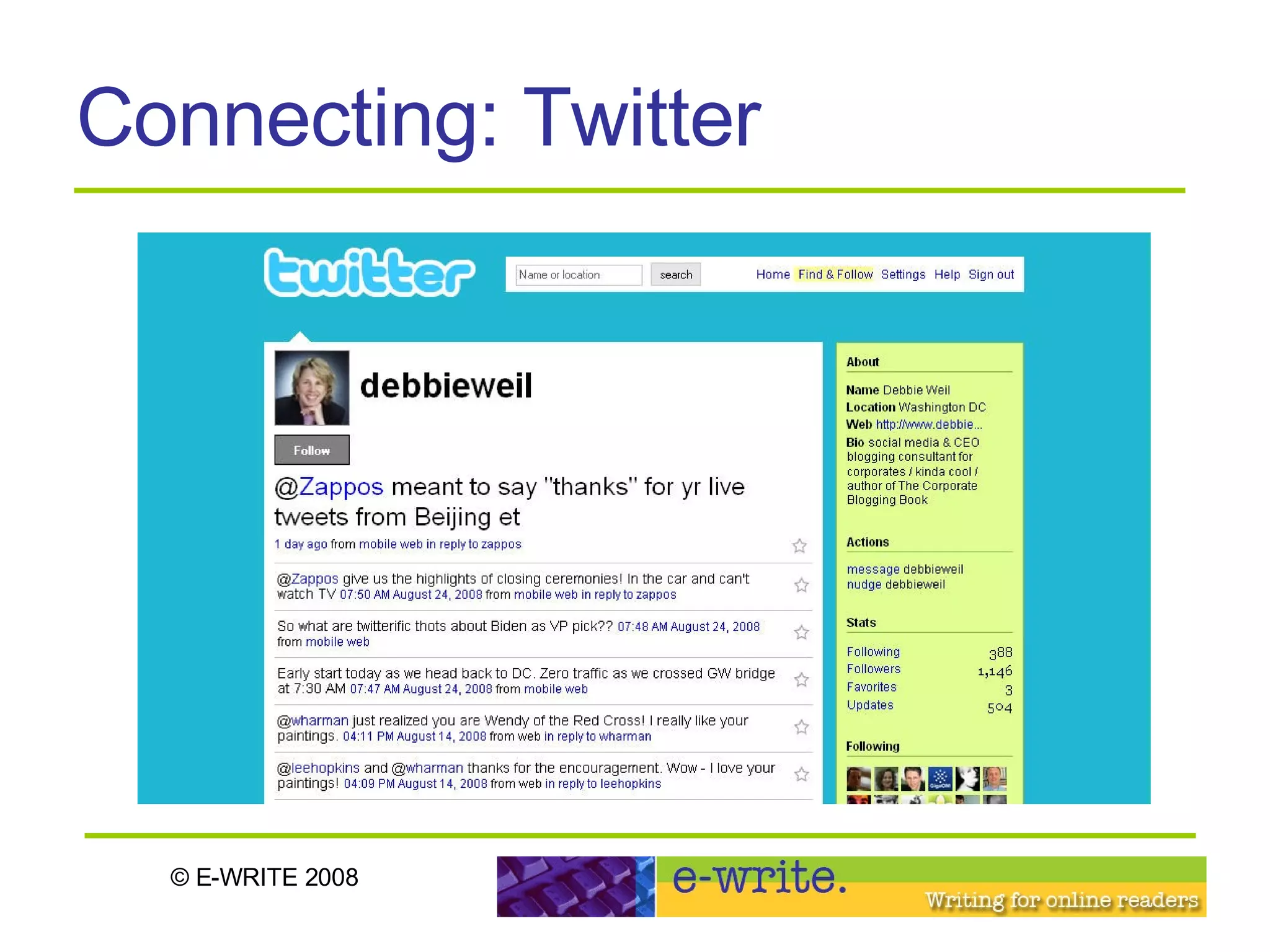 Connecting: Twitter 